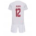 Danmark Kasper Dolberg #12 Bortedraktsett Barn VM 2022 Korte ermer (+ Korte bukser)
